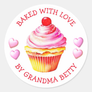 Etiquetas de Cupcakes Hechos a Mano con Amor