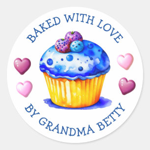 Etiquetas de Cupcakes Hechos a Mano con Amor