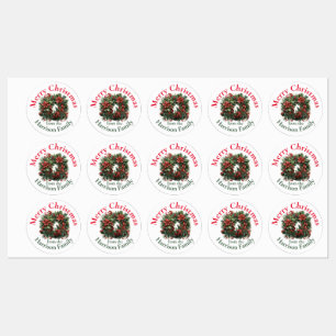Etiquetas de deseos de Navidades personalizados