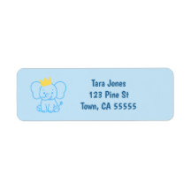 Etiquetas de devolución para Baby Shower del peque