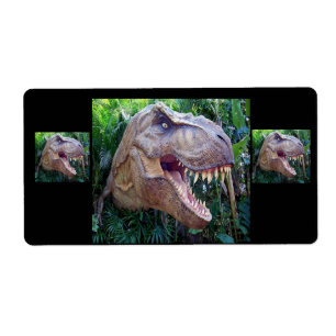 Etiquetas de dinosaurios para niños