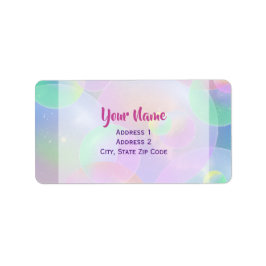 Etiquetas de dirección - Burbujas