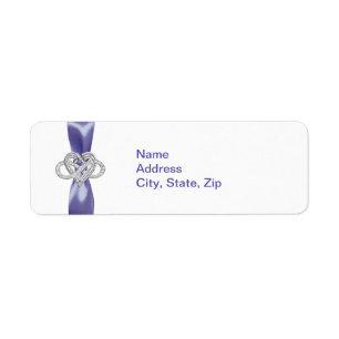 Etiquetas de dirección cardíaca Purple Blue Infini