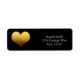 Etiquetas de dirección con sticker de corazón de p