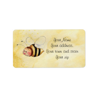 Etiquetas de dirección de abeja