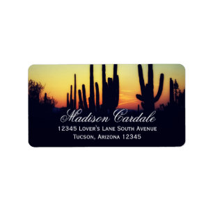 Etiquetas de dirección de apertura de Arizona Sagu