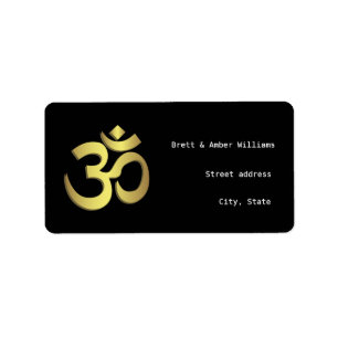 Etiquetas de dirección de Aum