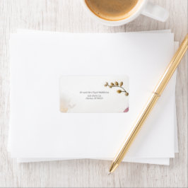 Etiquetas de dirección de boda