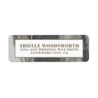 Etiquetas de dirección de Boda de Agate Geode Gems