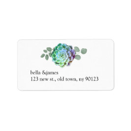 Etiquetas de dirección de Boda exitosas y rusticas