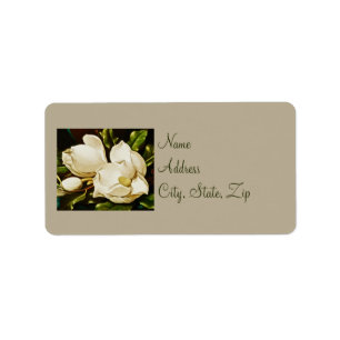 Etiquetas de dirección de Boda Magnolias