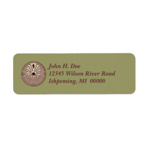 Etiquetas de dirección de caminante laberíntico ~ 