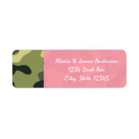 Etiquetas de dirección de camuflaje del ejército r