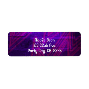 Etiquetas de dirección de club de cumpleaños PARTY