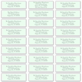 Etiquetas de dirección de correo individual indivi