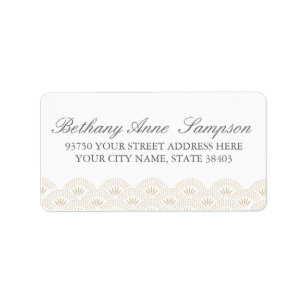 Etiquetas de dirección de Deco Seigaiha