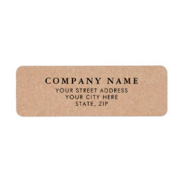 Etiquetas de dirección de devolución de apariencia