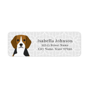 Etiquetas de dirección de devolución de Beagle