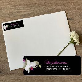 Etiquetas de dirección de devolución de boda — Orq