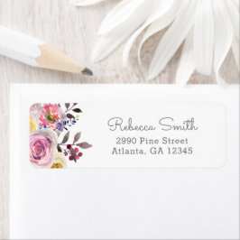 Etiquetas de dirección de devolución de Bonito sim