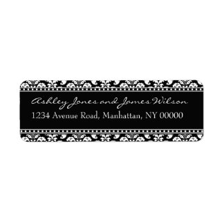Etiquetas de dirección de devolución de Damasco en