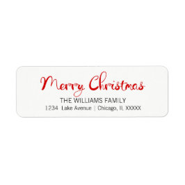 Etiquetas de dirección de devolución de Feliz Navi