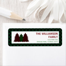 Etiquetas de dirección de devolución de festivos d