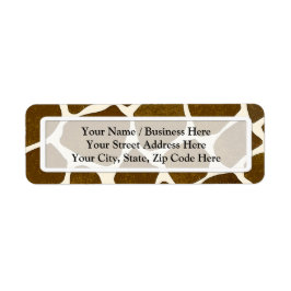 Etiquetas de dirección de devolución de impresión 