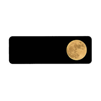 Etiquetas de dirección de devolución de la luna co