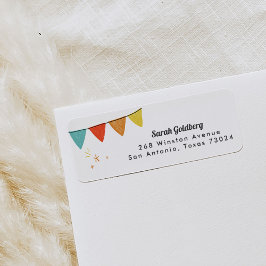 Etiquetas de dirección de devolución de la muestra