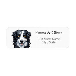 Etiquetas de dirección de devolución de línea de b