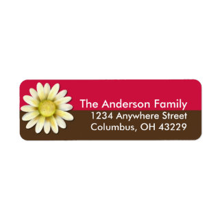 Etiquetas de dirección de devolución de Moda de fl