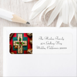 Etiquetas de dirección de devolución de navidades