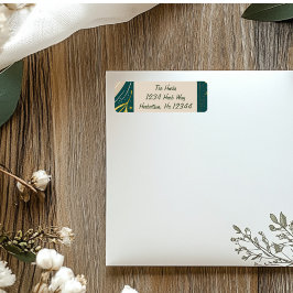 Etiquetas de dirección de devolución de Navidades