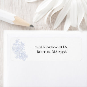 Etiquetas de dirección de devolución de porcelana 