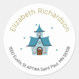 Etiquetas de dirección de devolución de texto de o