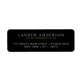 Etiquetas de dirección de devolución del agente in