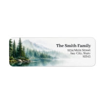 Etiquetas de dirección de devolución del lago | Ár