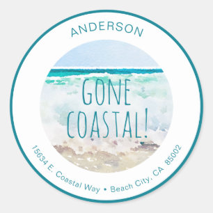 Etiquetas de dirección de devolución Gone Coastal