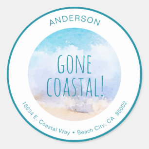 Etiquetas de dirección de devolución Gone Coastal