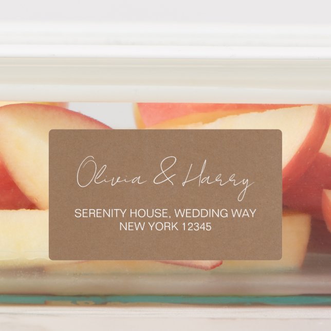 Etiquetas de dirección de devolución impermeables  (Fijada)