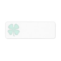 Etiquetas de dirección de devolución Lucky 4 Leaf