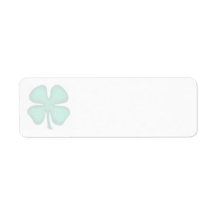 Etiquetas de dirección de devolución Lucky 4 Leaf 