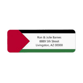 Etiquetas de dirección de devolución para Palestin