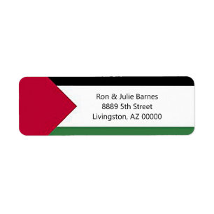 Etiquetas de dirección de devolución para Palestin