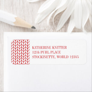 Etiquetas de dirección de devolución RED LINE KNIT