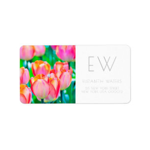 ETIQUETAS DE DIRECCIÓN DE FOTOGRAFÍA DE FLORES D