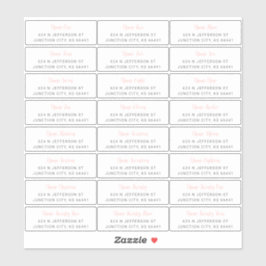 Etiquetas de dirección de invitado