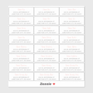 Etiquetas de dirección de invitado