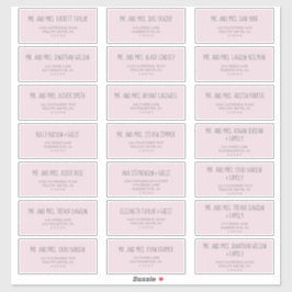 Etiquetas de dirección de invitado Baby Shower ros